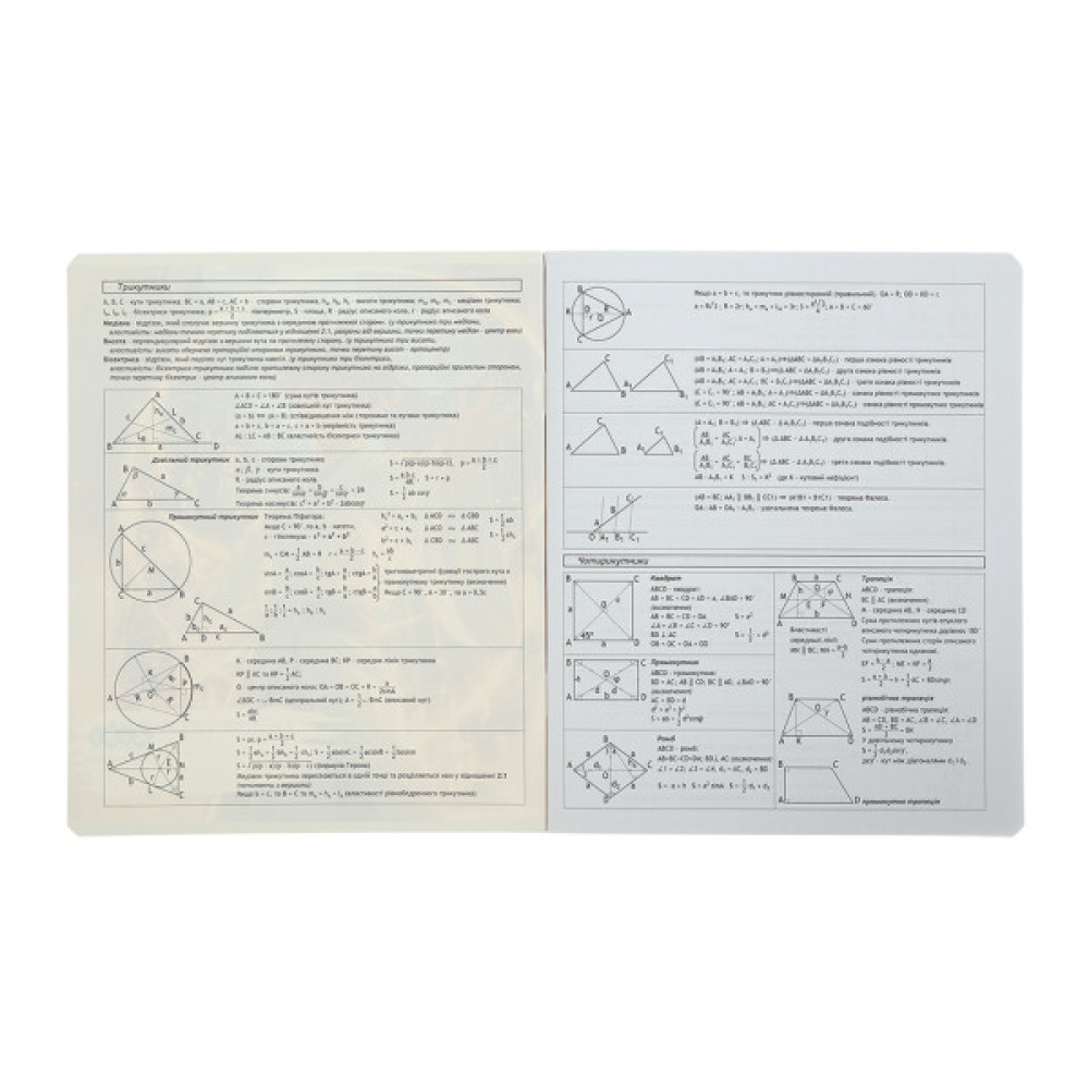 Зошит ZiBi предметний BLACK, 36 аркушів, клітинка, геометрія (ZB.1730-03)