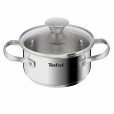 Каструля Tefal Minis, з кришкою,1л, нержавіюча сталь, скло (H8743155)