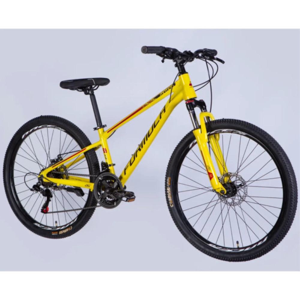 Велосипед Formula 26" MOTION DD FR рама-13" AL 2026 жовтий з чорним (OPS-FR-26-811)