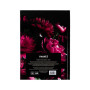 Книга записна Axent Crimson fleur А5, 96 аркушів, клітинка, тверда обкладинка (8459-4-A)
