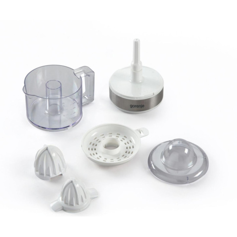 Соковитискач Gorenje цитрус-прес 30Вт, чаша-0.8л, пластик/метал, білий