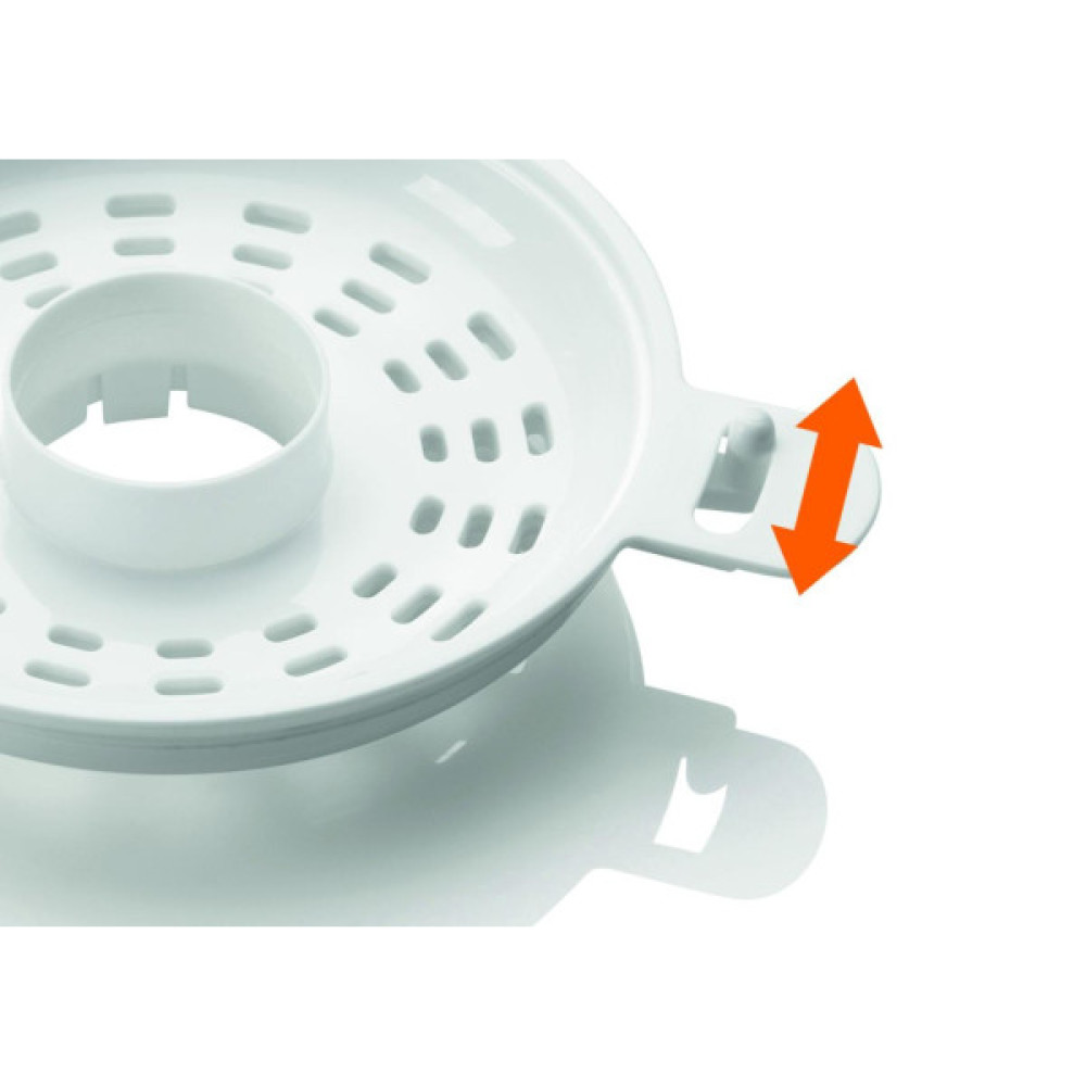 Соковитискач Gorenje цитрус-прес 30Вт, чаша-0.8л, пластик/метал, білий