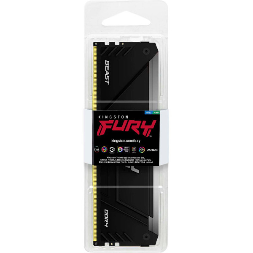 Пам'ять ПК Kingston DDR4  16GB 3200 FURY Beast RGB