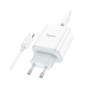 Зарядний пристрій HOCO C105A Stage 1xUSB-C PD20W + 1xUSB QC3.0 + cable USB-C to USB-C White (6931474782922) Зарядний пристрій HOCO C105A Stage 1xUSB-C PD20W + 1xUSB QC3.0 + cable USB-C to USB-C White (6931474782922)
