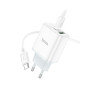 Зарядний пристрій HOCO C105A Stage 1xUSB-C PD20W + 1xUSB QC3.0 + cable USB-C to USB-C White (6931474782922) Зарядний пристрій HOCO C105A Stage 1xUSB-C PD20W + 1xUSB QC3.0 + cable USB-C to USB-C White (6931474782922)
