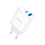 Зарядний пристрій HOCO C105A Stage 1xUSB-C PD20W + 1xUSB QC3.0 + cable USB-C to USB-C White (6931474782922) Зарядний пристрій HOCO C105A Stage 1xUSB-C PD20W + 1xUSB QC3.0 + cable USB-C to USB-C White (6931474782922)
