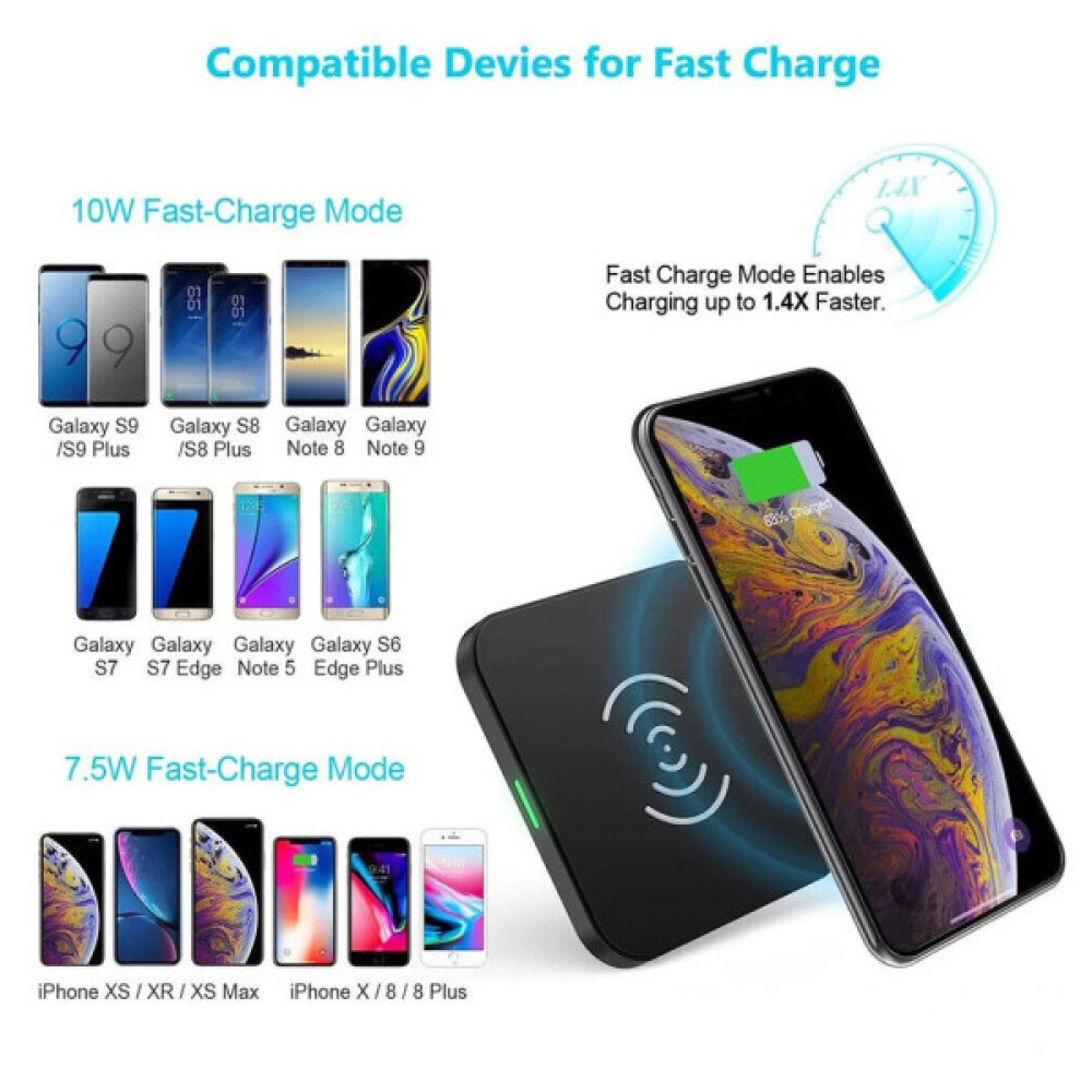 Зарядний пристрій Choetech Wireless 10W black (T511-S)