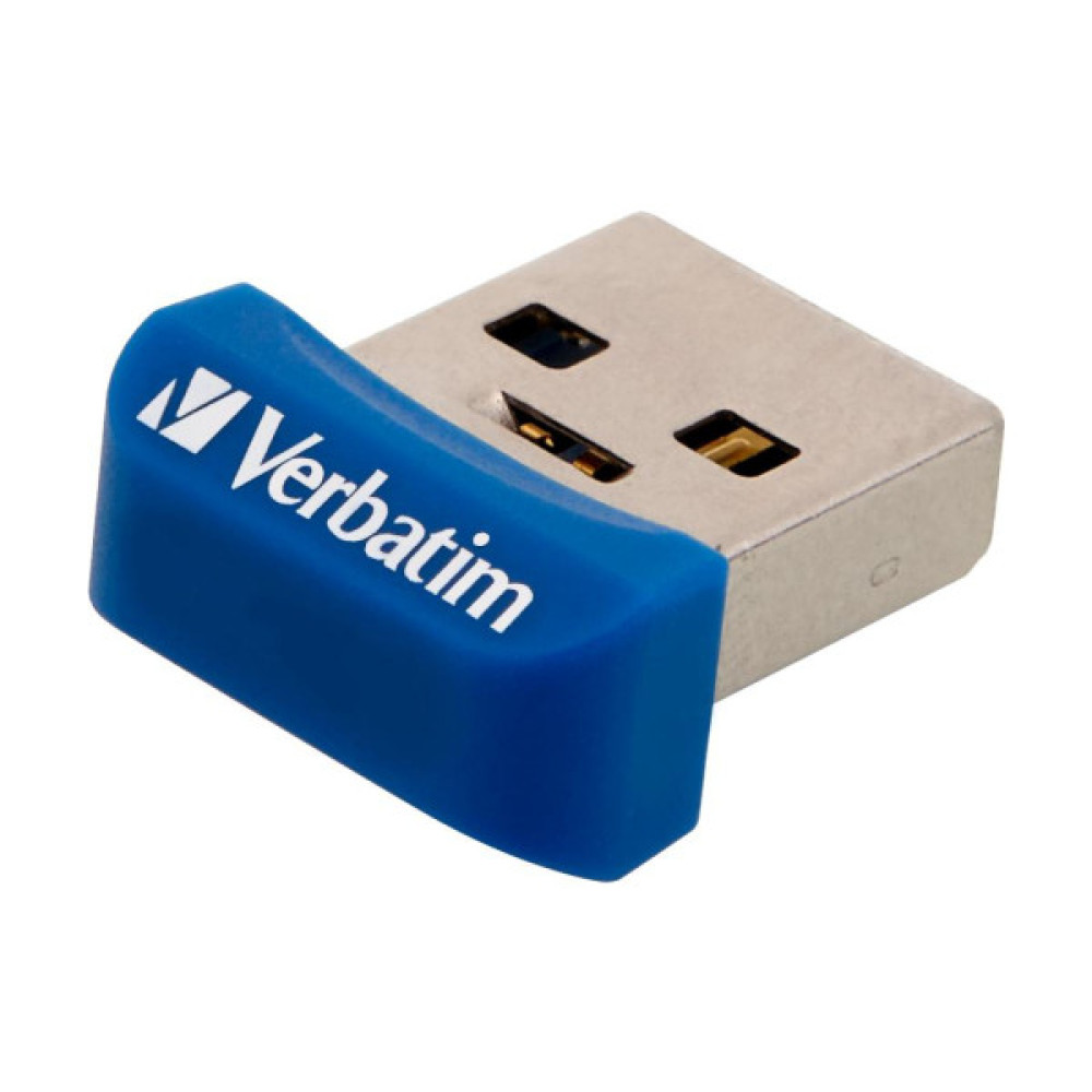 USB флеш накопичувач Verbatim 64GB Store 'n' Stay NANO Blue USB 3.2 (98711)