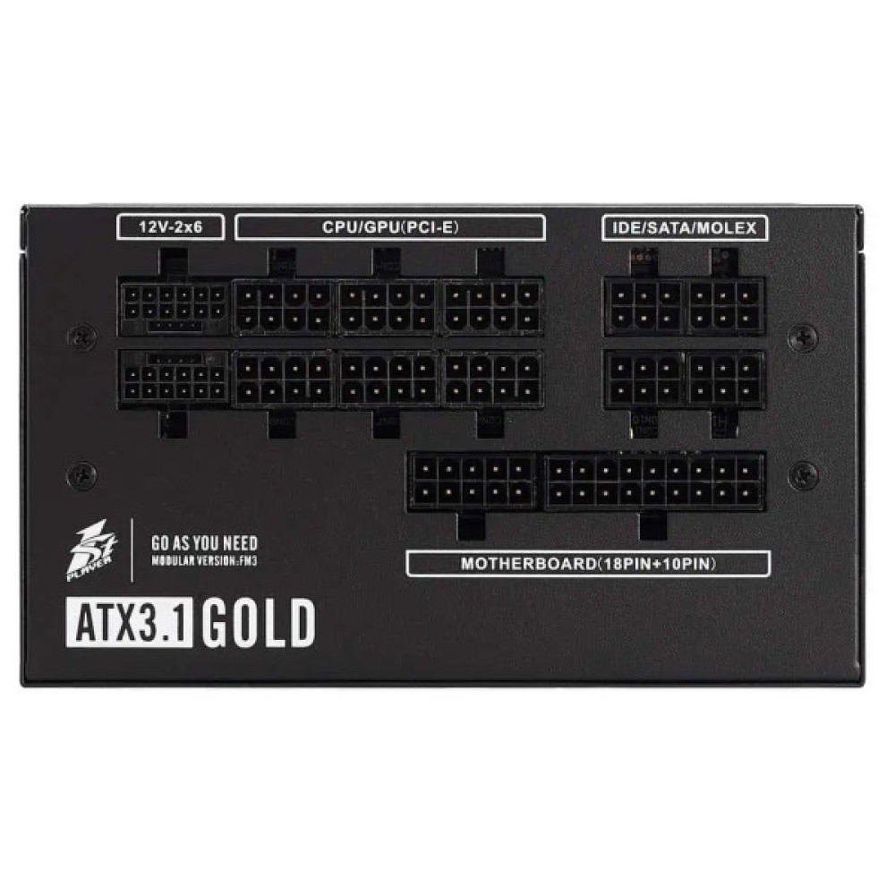 Блок живлення 1stPlayer 1200W (NGDP-GLD-1200-BK-EU)