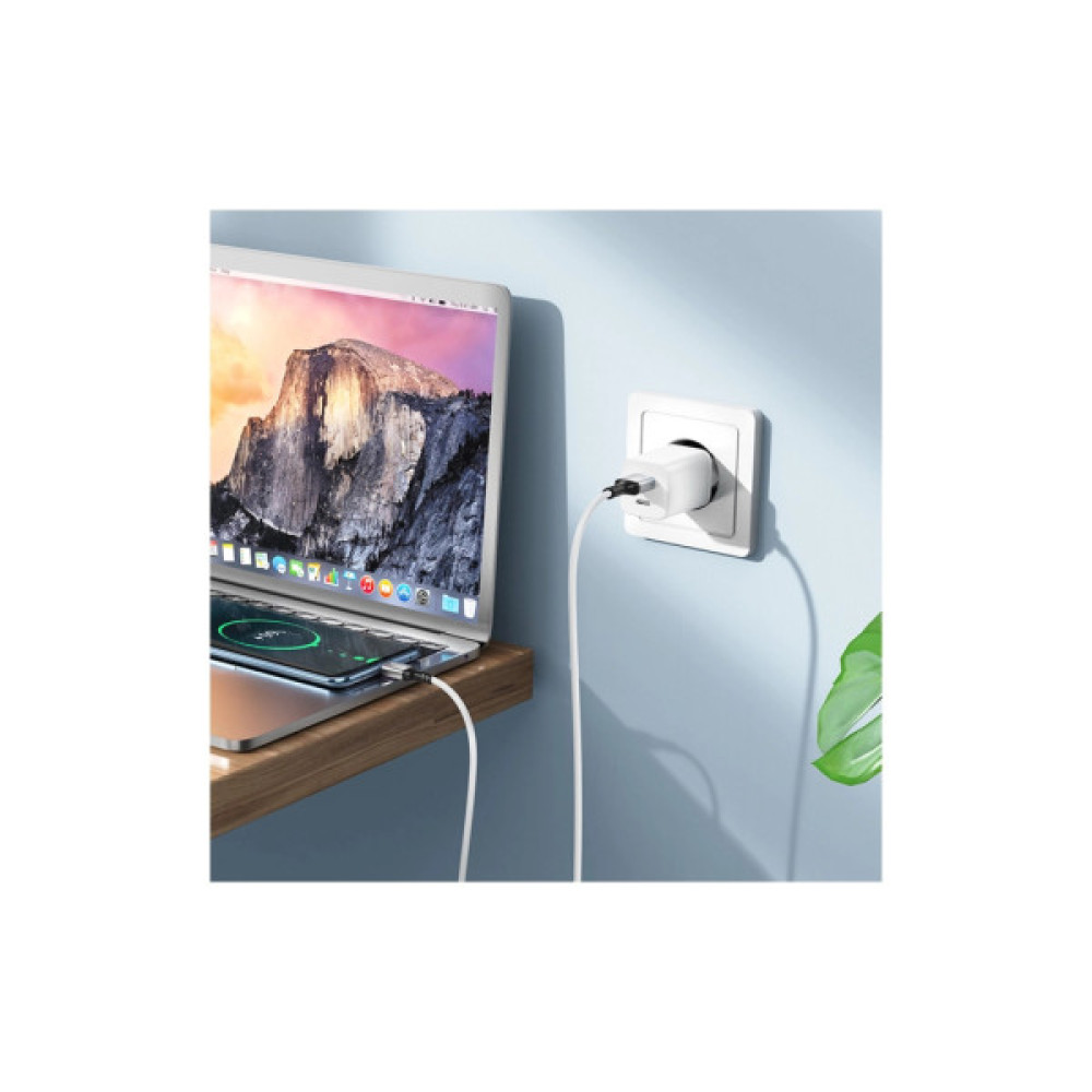 Дата кабель USB 2.0 AM to USB-C 1.0m silicone white BOROFONE (6974443386424)