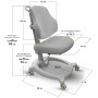 Дитяче крісло ErgoKids GT Y-402 ortopedic grey (Y-402 G)
