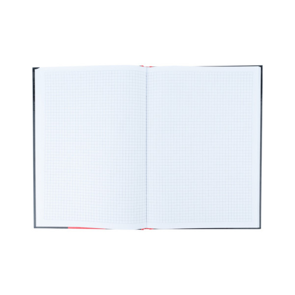Канцелярська книга Axent Colors А4, 80 аркушів, клітинка, червона (8421-08-A)