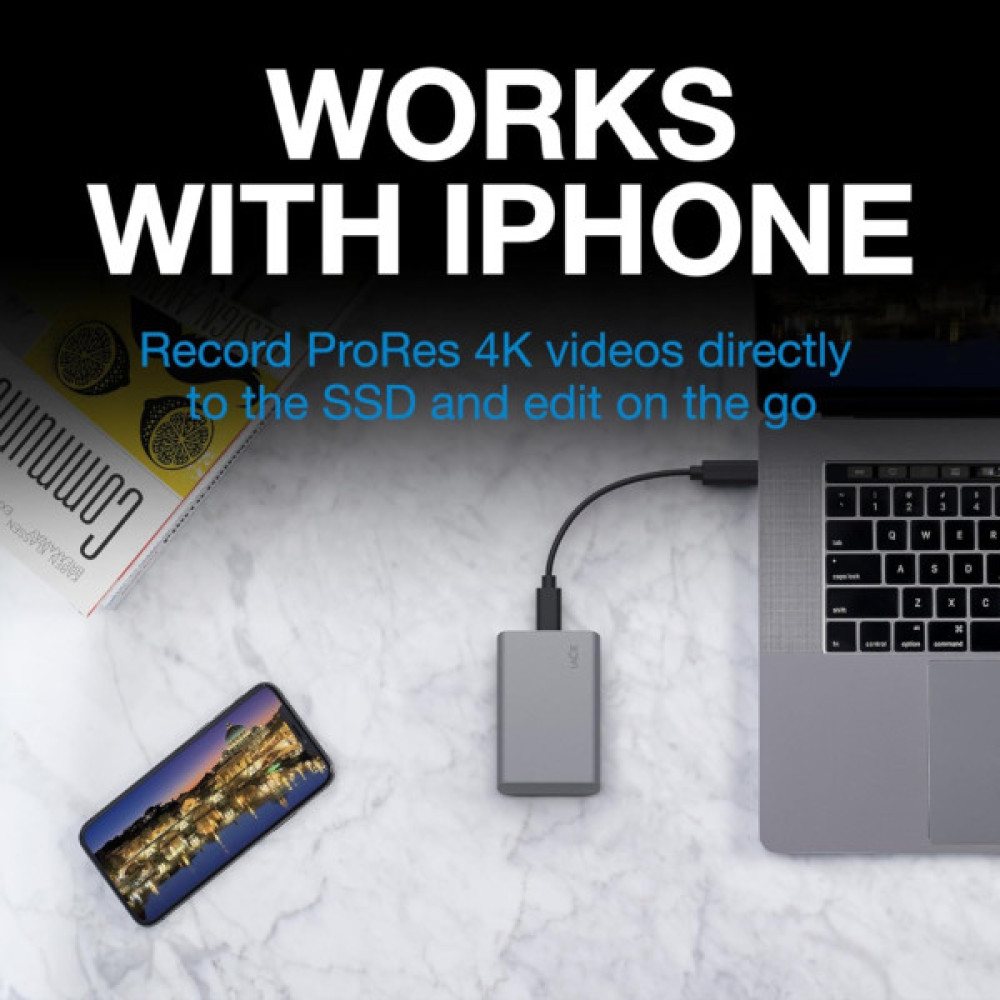 Накопичувач SSD USB Type-C 500GB Mobile Secure LaCie (STKH500800)