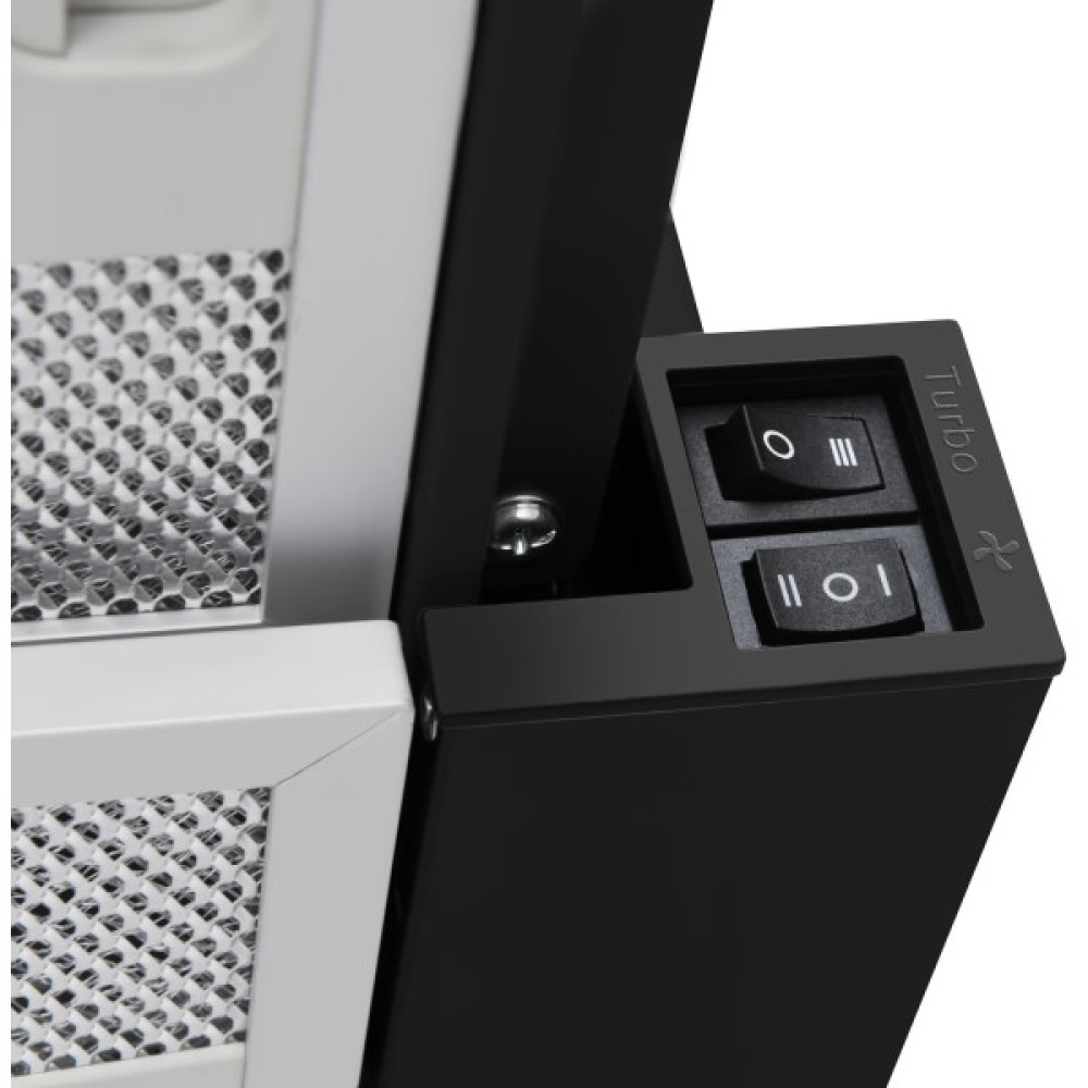 Витяжка Hansa телескопічна, 60см, 270м.куб/год., чорний