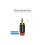 Кабель мультимедійний USB-C M to 2xRCA M 1.5m black Vention (BGDBG)
