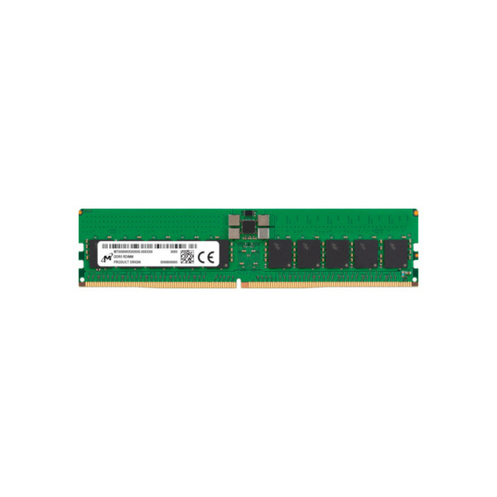 Модуль пам'яті для сервера Micron DDR5 RDIMM 32GB 2Rx8 5600 CL46 (16Gbit) (Single Pack) (MTC20F2085S1RC56BR)
