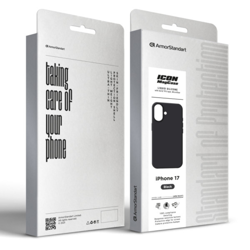 Чохол до мобільного телефона Armorstandart ICON2 MagCase Apple iPhone 17 Black (ARM86247)