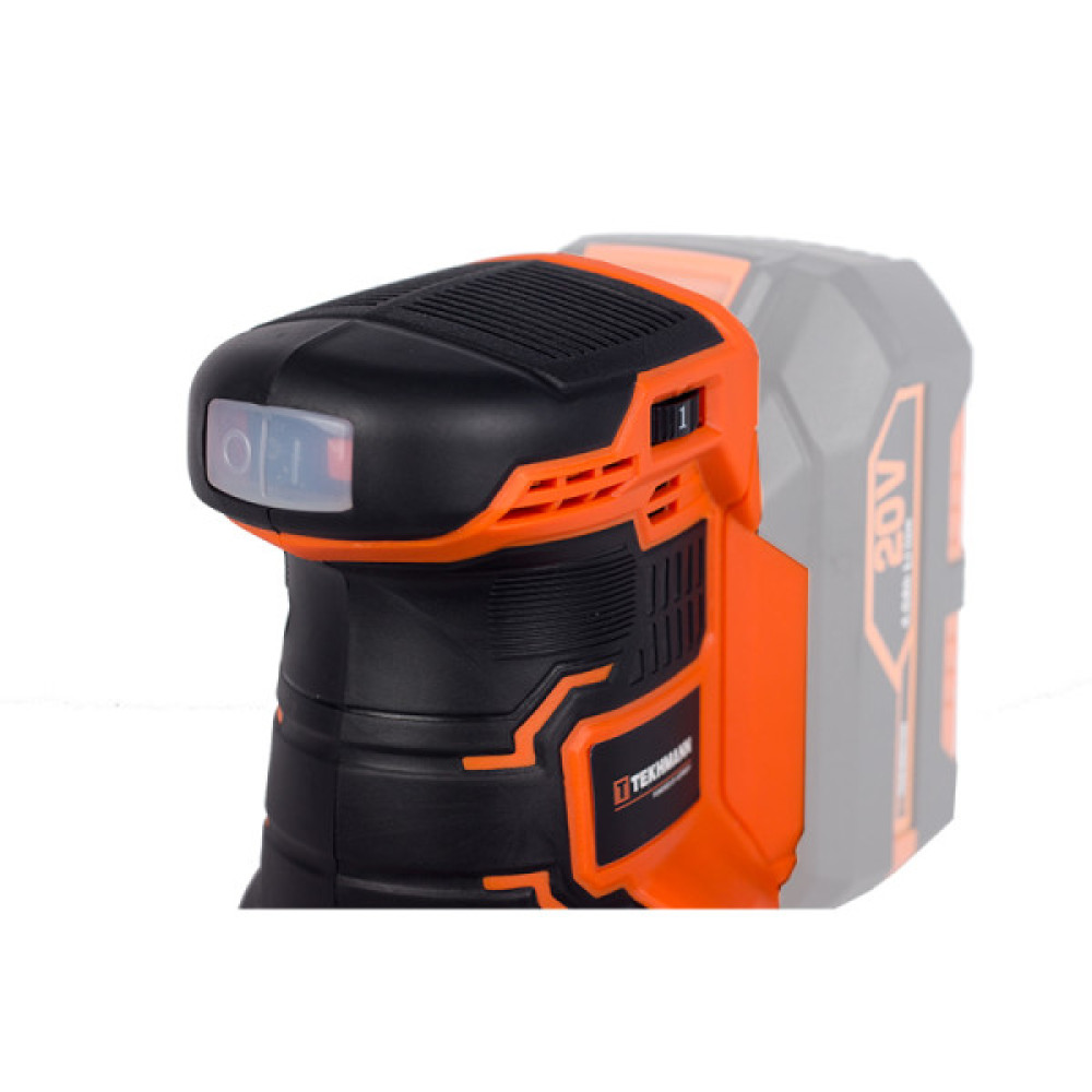 Шліфмашина ексцентрикова акумуляторнаTekhmann TCOS-125/i20 20В 125мм 0-9000об/хв без АКБ та ЗП