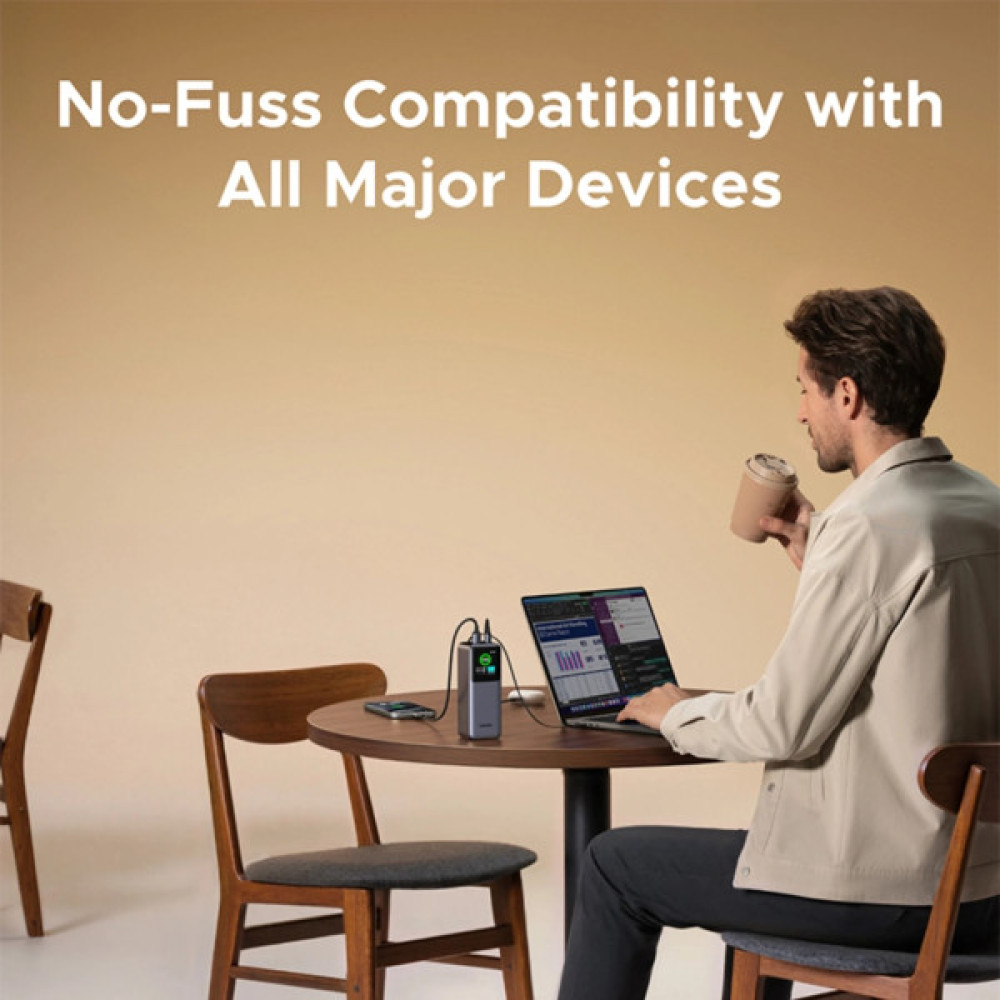 Батарея універсальна Ugreen 20000mAh 165W with Retractable Cable (PB726 55987B)