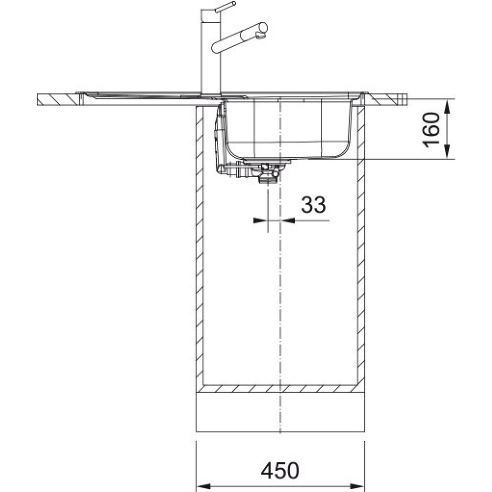 Мийка кухонна Franke Spark, нерж.сталь, прямокутник, з крилом, 780х500х340мм, чаша - 1, врізна, SKL 611-78, нерж декор