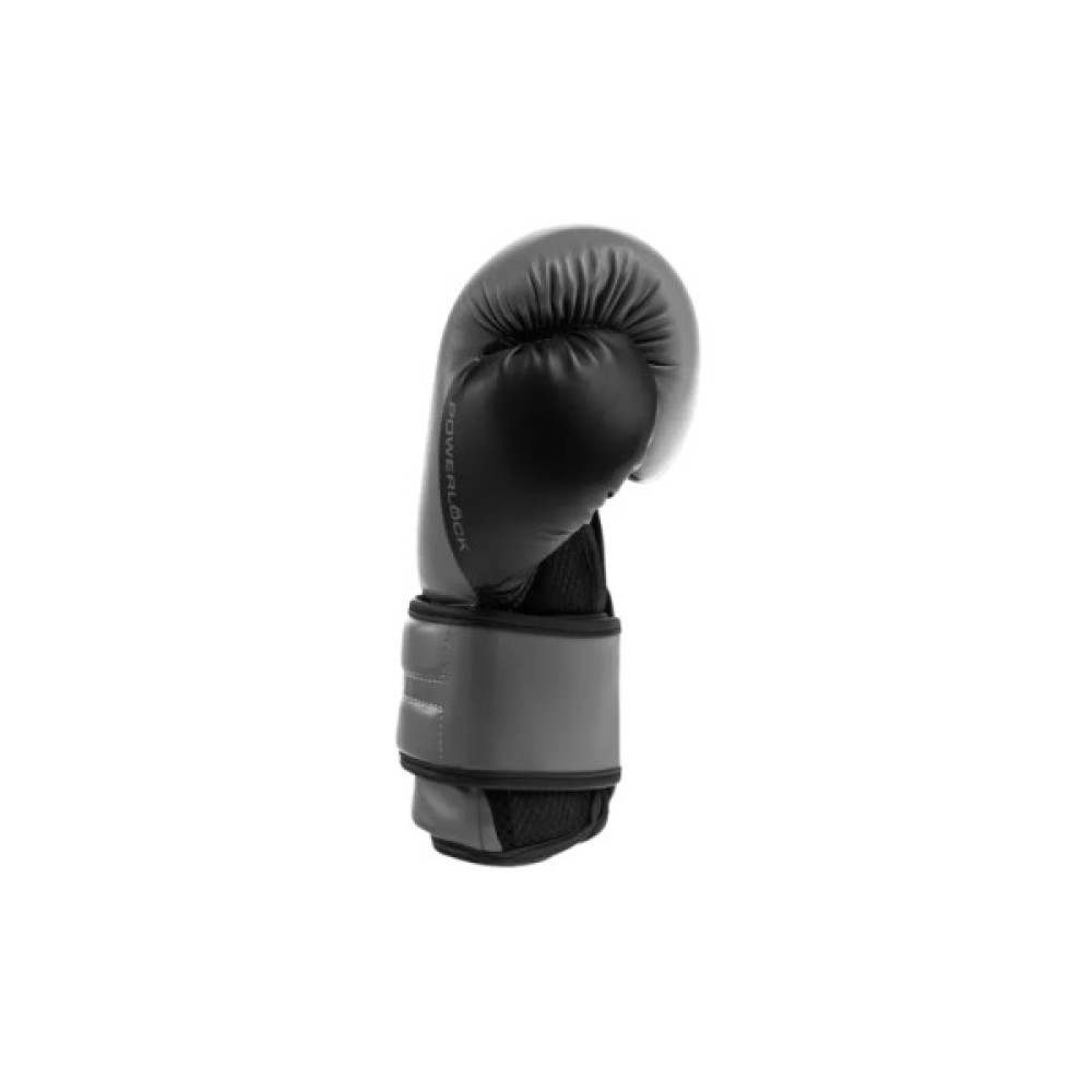 Боксерські рукавички Everlast PowerLock Boxing Training Gloves P00002307 сірий, чорний 16 унцій (009283608552)