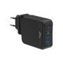 Зарядний пристрій Media-Tech 2xUSB-C PD 65W USB QC 3.0 black (MT6252) Зарядний пристрій Media-Tech 2xUSB-C PD 65W USB QC 3.0 black (MT6252)