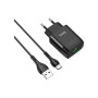Зарядний пристрій HOCO C72Q Glorious USB QC3.0 + cable USB to USB-C 18W Black (6931474732545) Зарядний пристрій HOCO C72Q Glorious USB QC3.0 + cable USB to USB-C 18W Black (6931474732545)