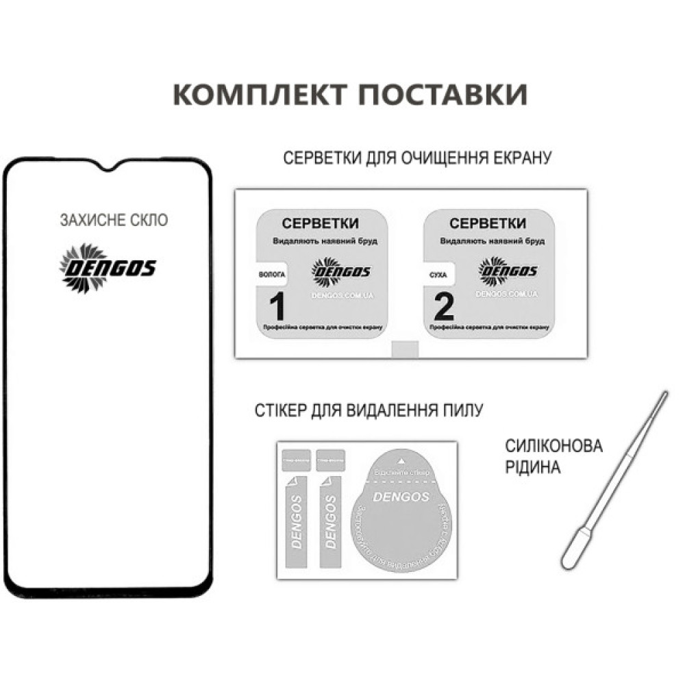 Скло захисне Dengos Full Glue OPPO A40m Black (TGFG-413)