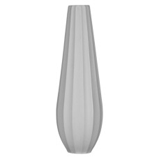 Ваза Ardesto Molize, 8.5х27.5см, порцеляна, сірий (AR3810G)