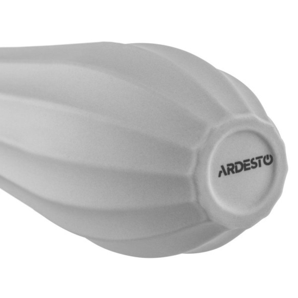 Ваза Ardesto Molize, 8.5х27.5см, порцеляна, сірий (AR3810G)