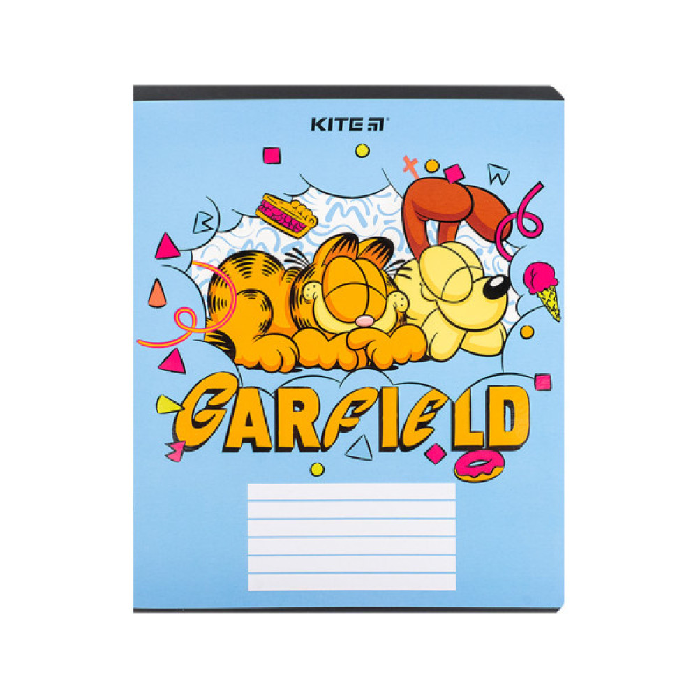 Зошит Kite Garfield, 18 аркушів, клітинка (GF24-236)