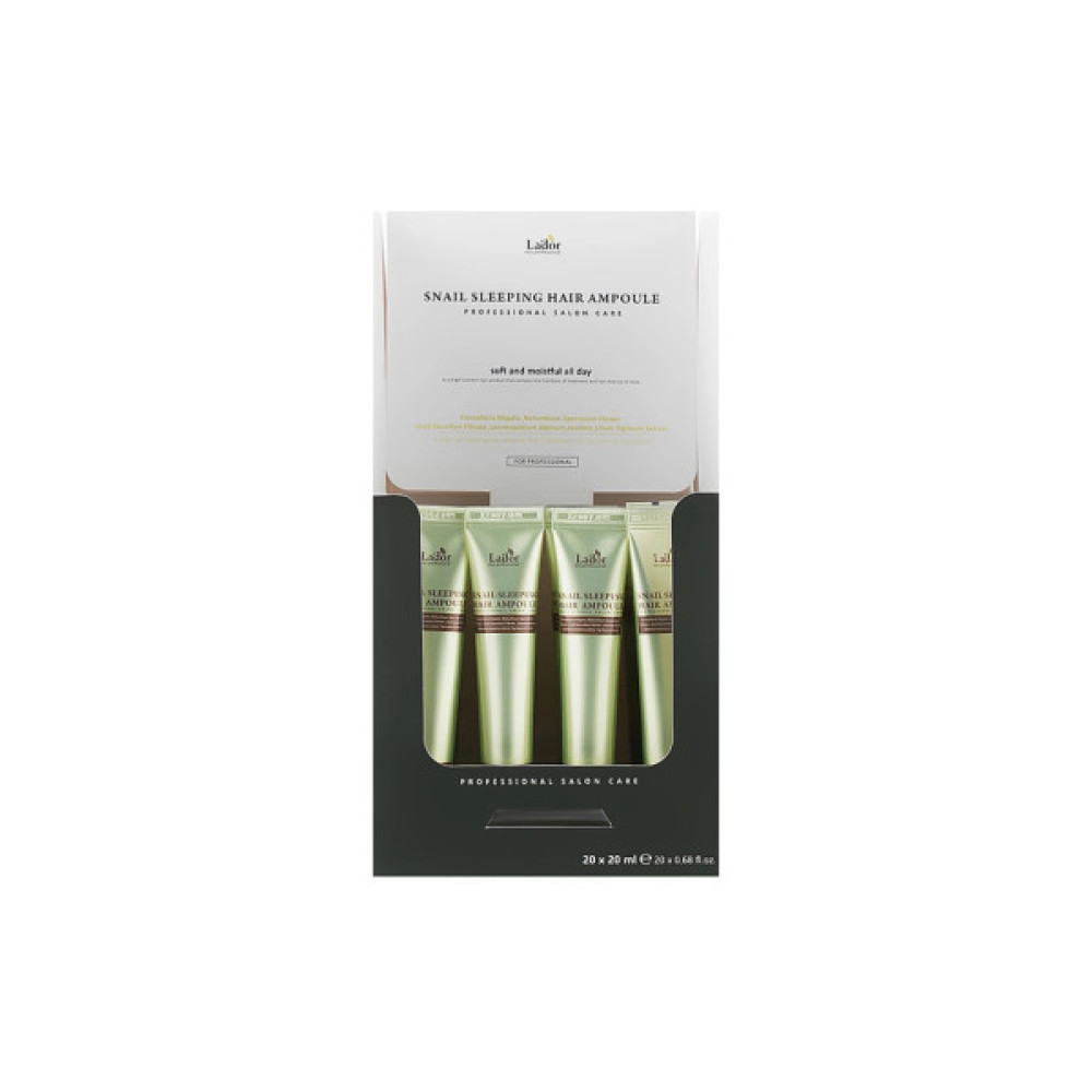 Сироватка для волосся La'dor Snail Sleeping Hair Ampoule 20 x 20 мл (8809500811688)