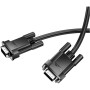 Кабель мультимедійний VGA M to VGA M 1.0m black HOCO (6942007628204)