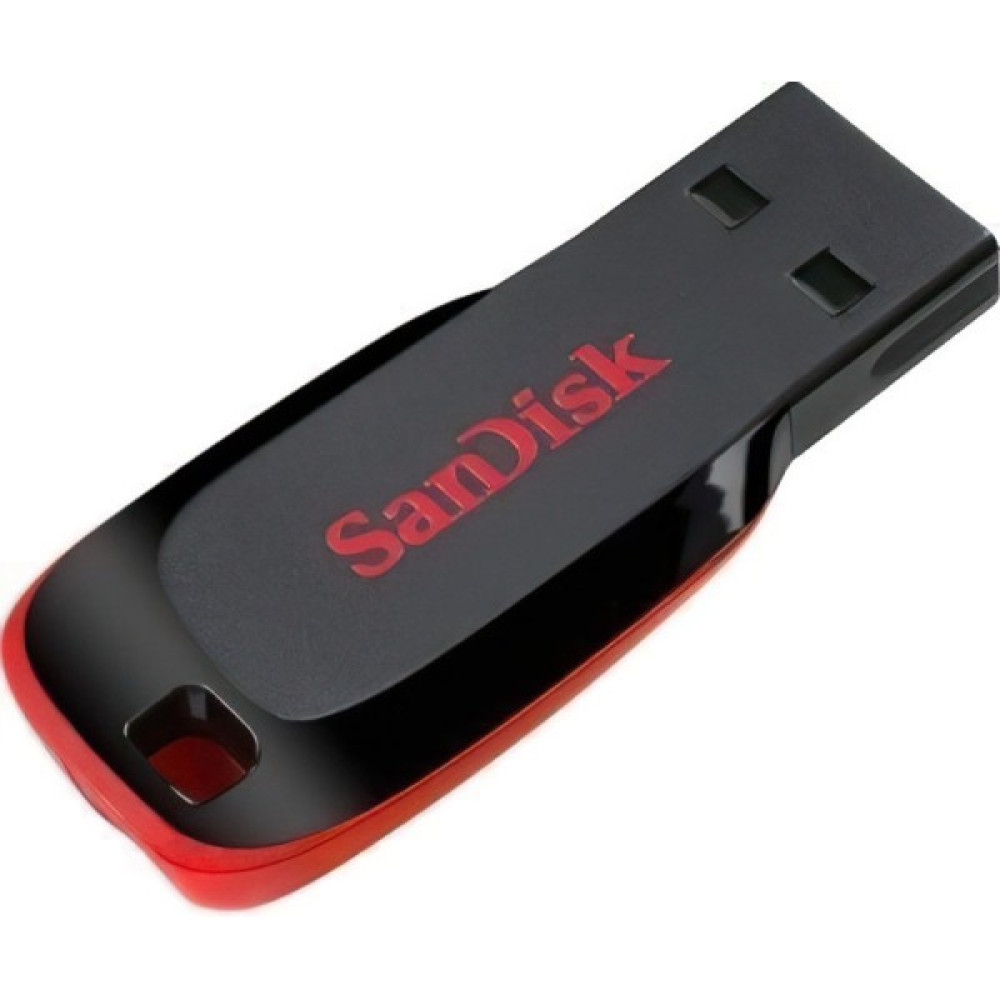 Накопичувач SanDisk   32GB USB 2.0 Type-A Cruzer Blade Чорний