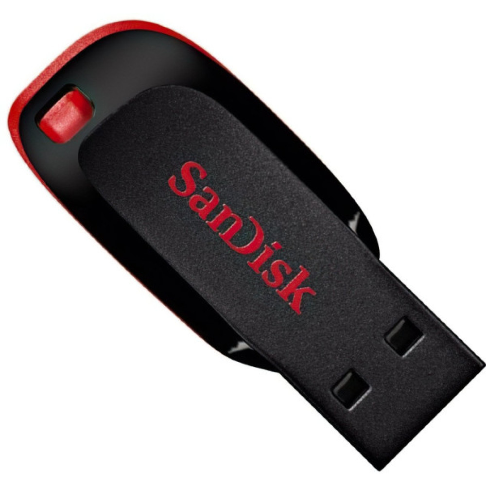 Накопичувач SanDisk   32GB USB 2.0 Type-A Cruzer Blade Чорний