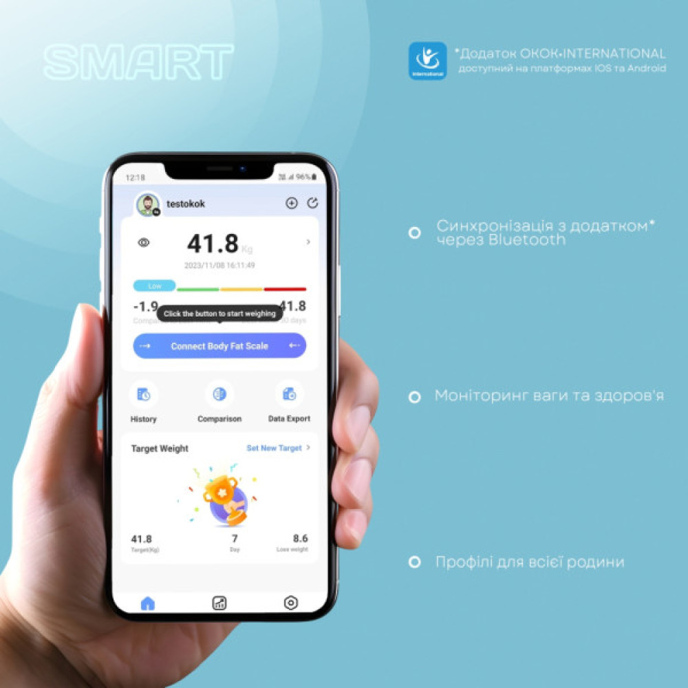 Ваги підлогові Liberton LBS-0814 Smart