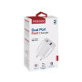 Зарядний пристрій Promate 17W USB-C + USB-A (biplug-2.white) Зарядний пристрій Promate 17W USB-C + USB-A (biplug-2.white)