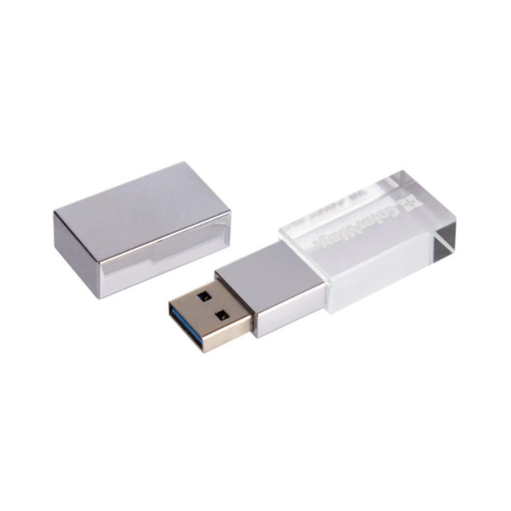 USB флеш накопичувач ColorWay 32GB 3.0 Transparent (CW-USBCL32)