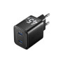 Зарядний пристрій Vention 2xUSB-C PD45W GaN black (FEFB0-EU)