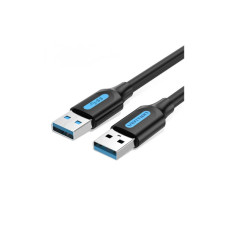 Дата кабель USB 3.0 AM/AM 1.5m PVC black Vention (CONBG)