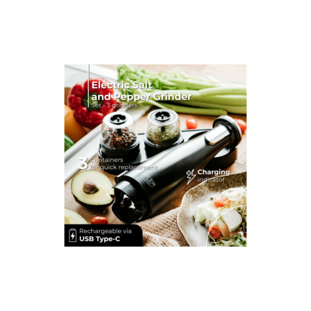 Млинок для спецій Adler AD 4449 black (AD4449B)