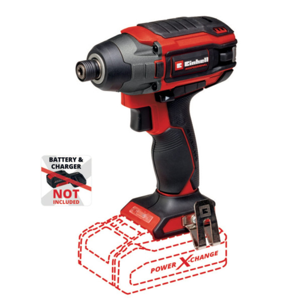 Гвинтокрут акумуляторний ударний Einhell Professional TP-CI 18/220 Li BL - Solo PXC 18В безщітковий 220 Нм 2900об·хв 1.16кг без АКБ і ЗП