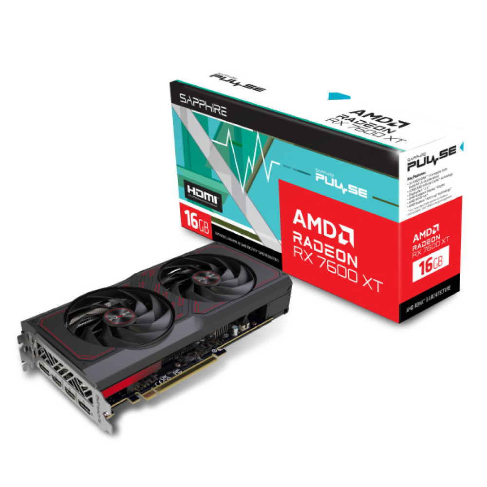 Відеокарта SAPPHIRE Radeon RX 7600 XT 16GB GDDR6 PULSE GAMING OC