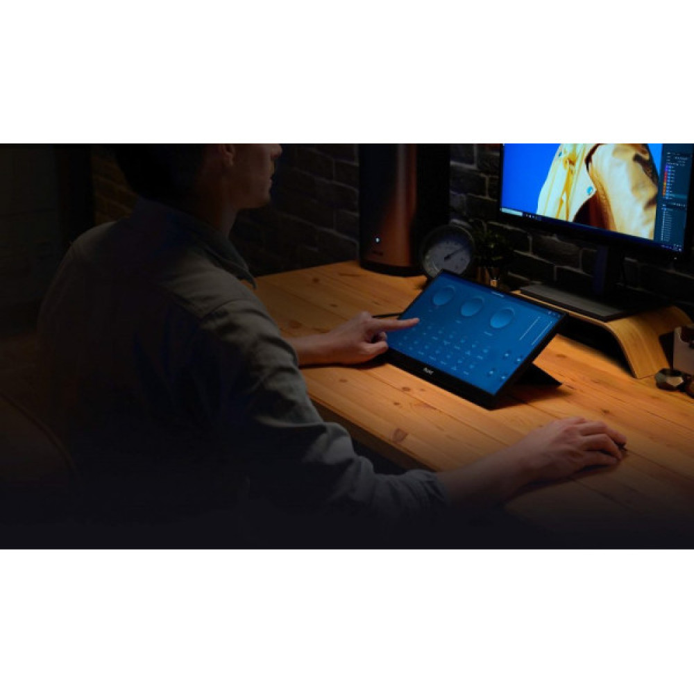 Монітор портативний Asus 14" ProArt PA148CTV mHDMI, 2xUSB, MM, IPS, sRGB 100%, Touch, Case