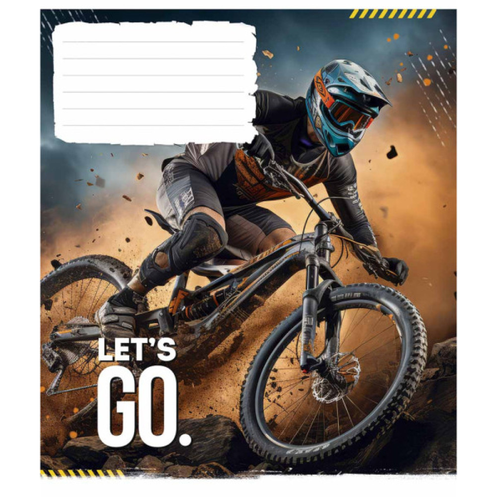 Зошит Школярик Let's go 24 аркуша клітинка (024-3482K)