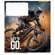 Зошит Школярик Let's go 24 аркуша клітинка (024-3482K)