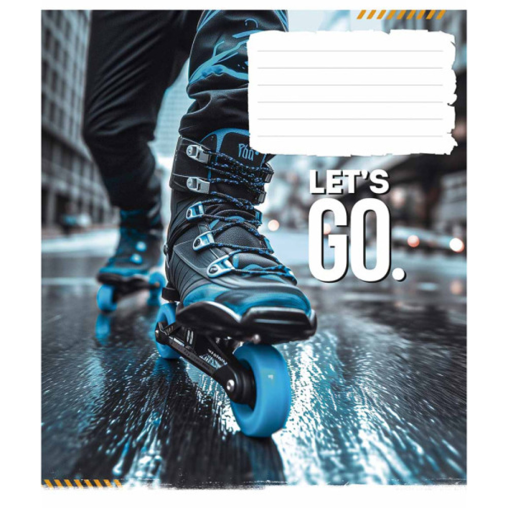 Зошит Школярик Let's go 24 аркуша клітинка (024-3482K)
