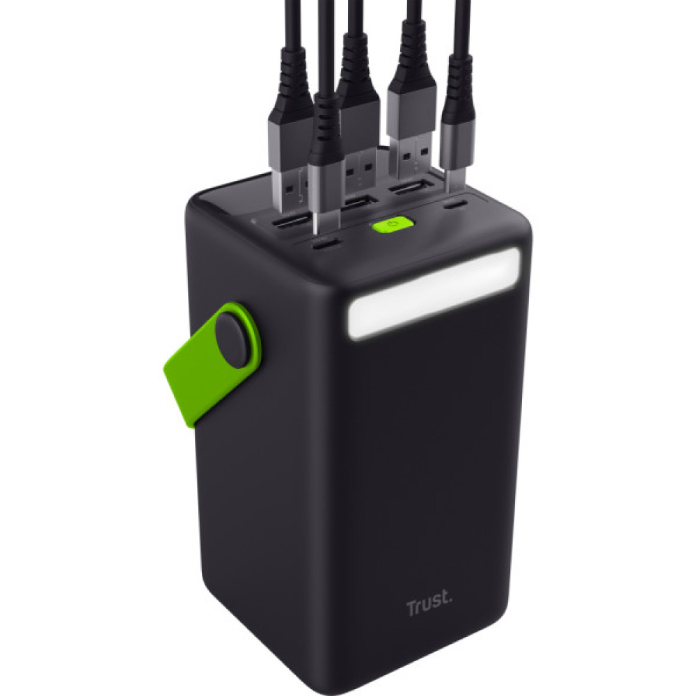 Батарея універсальна Trust 50000mAh Redoh XXL, 3хUSB-A/USB-C, 20W, black (25196_TRUST)