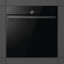 Духова шафа Gorenje електрична, 77л, A+, пара, дисплей, готування на різних рівнях, піроліз, Wi-Fi, чорний