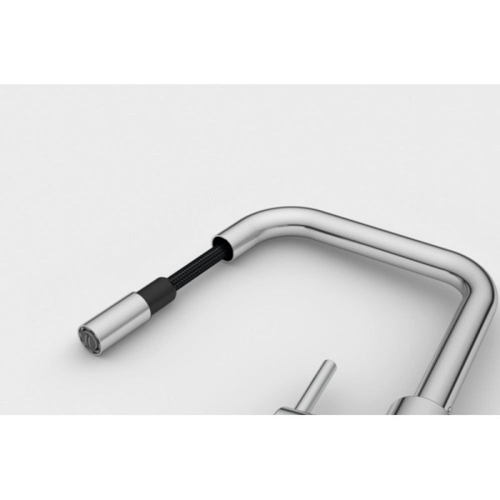 Змішувач для кухні Franke Lina U Pull Down, довж.виливу - 251мм, витяжний, поворотний, 1важіль, хром